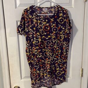 LuLaRoe Purple Floral Tunic